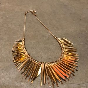 Gold Sun Dagger Necklace 21” Chain #RO7